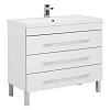 Тумба с раковиной Aquanet Верона NEW 100 белый (напольная 3 ящика) 00178471 + 00204096 Тумба с раковиной Aquanet Верона NEW 100 белый (напольная 3 ящика) 00178471 + 00204096