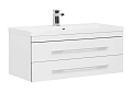 Тумба с раковиной Aquanet Верона NEW 100 белый (подвесная 2 ящика) 00175382 + 00204096 Тумба с раковиной Aquanet Верона NEW 100 белый (подвесная 2 ящика) 00175382 + 00204096