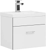 Тумба с раковиной Aquanet Верона NEW 50 белый (подвесная 1 ящик) 00207765 + 00204095