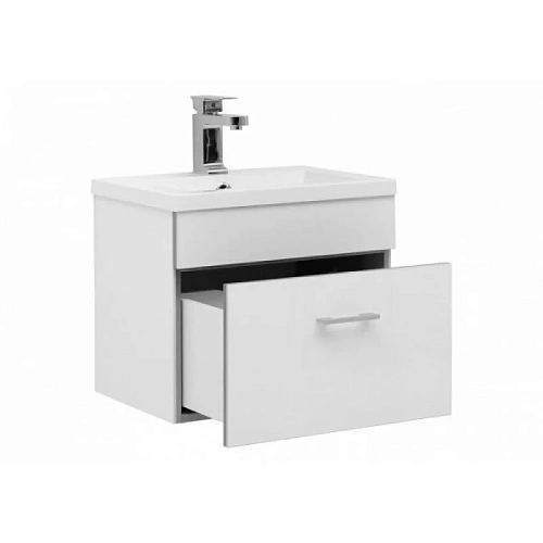 Тумба с раковиной Aquanet Верона NEW 50 белый (подвесная 1 ящик) 00213262 Тумба с раковиной Aquanet Верона NEW 50 белый (подвесная 1 ящик) 00213262