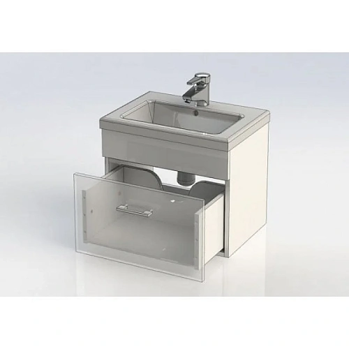 Тумба с раковиной Aquanet Верона NEW 50 белый (подвесная 1 ящик) 00213262 Тумба с раковиной Aquanet Верона NEW 50 белый (подвесная 1 ящик) 00213262