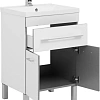 Тумба с раковиной Aquanet Верона NEW 58 белый (напольная 1 ящик 2 дверцы) 00182507 + 00204117 Тумба с раковиной Aquanet Верона NEW 58 белый (напольная 1 ящик 2 дверцы) 00182507 + 00204117