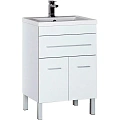 Тумба с раковиной Aquanet Верона NEW 58 белый (напольная 1 ящик 2 дверцы) 00213028 Тумба с раковиной Aquanet Верона NEW 58 белый (напольная 1 ящик 2 дверцы) 00213028