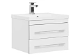 Тумба с раковиной Aquanet Верона NEW 58 белый (подвесная 2 ящика) 00176667 + 00204117 Тумба с раковиной Aquanet Верона NEW 58 белый (подвесная 2 ящика) 00176667 + 00204117