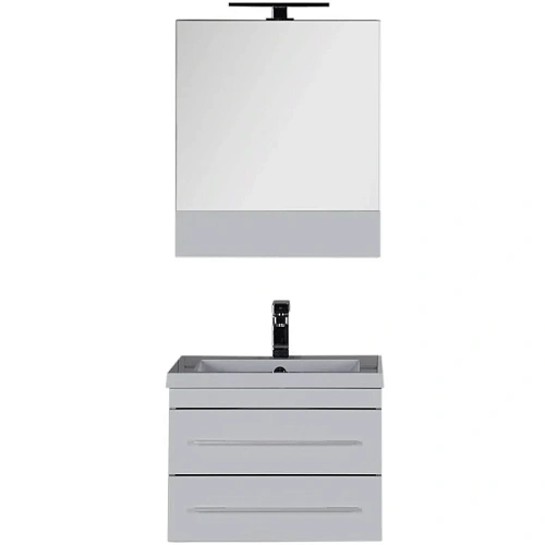 Тумба с раковиной Aquanet Верона NEW 58 белый (подвесная 2 ящика) 00212878 Тумба с раковиной Aquanet Верона NEW 58 белый (подвесная 2 ящика) 00212878