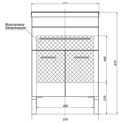 Тумба с раковиной Aquanet Верона NEW 58 черный (напольная 1 ящик 2 дверцы) 00182705 + 00204117 Тумба с раковиной Aquanet Верона NEW 58 черный (напольная 1 ящик 2 дверцы) 00182705 + 00204117