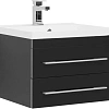 Тумба с раковиной Aquanet Верона NEW 58 черный (подвесная 2 ящика) 00180175 + 00204117 Тумба с раковиной Aquanet Верона NEW 58 черный (подвесная 2 ящика) 00180175 + 00204117