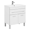 Тумба с раковиной Aquanet Верона NEW 75 белый (напольная 1 ящик 2 дверцы) 00182706 + 00204118 Тумба с раковиной Aquanet Верона NEW 75 белый (напольная 1 ящик 2 дверцы) 00182706 + 00204118