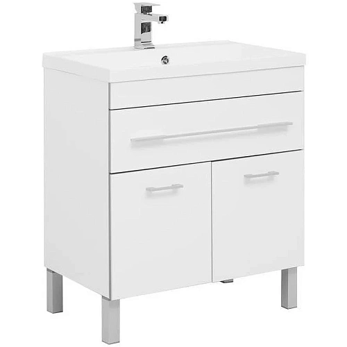 Тумба с раковиной Aquanet Верона NEW 75 белый (напольная 1 ящик 2 дверцы) 00213031 Тумба с раковиной Aquanet Верона NEW 75 белый (напольная 1 ящик 2 дверцы) 00213031