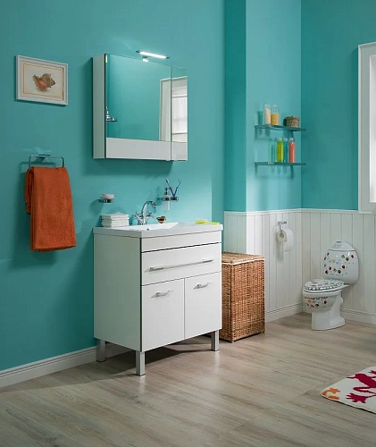 Тумба с раковиной Aquanet Верона NEW 75 белый (напольная 1 ящик 2 дверцы) 00213031 Тумба с раковиной Aquanet Верона NEW 75 белый (напольная 1 ящик 2 дверцы) 00213031