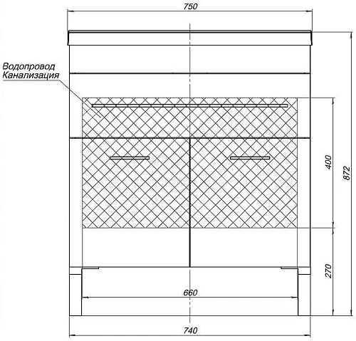 Тумба с раковиной Aquanet Верона NEW 75 белый (напольная 1 ящик 2 дверцы) 00213031 Тумба с раковиной Aquanet Верона NEW 75 белый (напольная 1 ящик 2 дверцы) 00213031