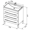 Тумба с раковиной Aquanet Верона NEW 75 белый (напольная 3 ящика) 00178254 + 00204118 Тумба с раковиной Aquanet Верона NEW 75 белый (напольная 3 ящика) 00178254 + 00204118