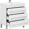 Тумба с раковиной Aquanet Верона NEW 75 белый (напольная 3 ящика) 00212874 Тумба с раковиной Aquanet Верона NEW 75 белый (напольная 3 ящика) 00212874