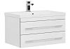 Тумба с раковиной Aquanet Верона NEW 75 белый (подвесная 2 ящика) 00176669 + 00204118