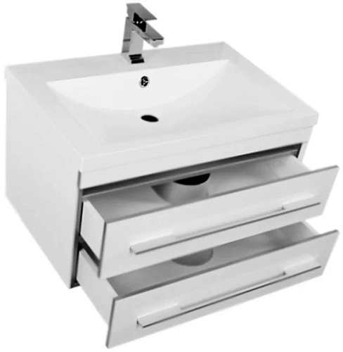 Тумба с раковиной Aquanet Верона NEW 75 белый (подвесная 2 ящика) 00212868 Тумба с раковиной Aquanet Верона NEW 75 белый (подвесная 2 ящика) 00212868