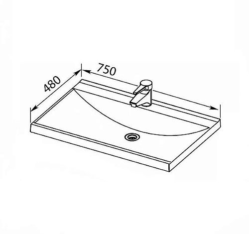Тумба с раковиной Aquanet Верона NEW 75 белый (подвесная 2 ящика) 00212868 Тумба с раковиной Aquanet Верона NEW 75 белый (подвесная 2 ящика) 00212868