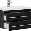 Тумба с раковиной Aquanet Верона NEW 75 черный (подвесная 2 ящика) 00180174 + 00204118 Тумба с раковиной Aquanet Верона NEW 75 черный (подвесная 2 ящика) 00180174 + 00204118