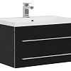 Тумба с раковиной Aquanet Верона NEW 75 черный (подвесная 2 ящика) 00180174 + 00204118 Тумба с раковиной Aquanet Верона NEW 75 черный (подвесная 2 ящика) 00180174 + 00204118