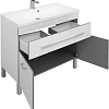 Тумба с раковиной Aquanet Верона NEW 90 белый (напольная 1 ящик 2 дверцы) 00182708 + 00204119 Тумба с раковиной Aquanet Верона NEW 90 белый (напольная 1 ящик 2 дверцы) 00182708 + 00204119