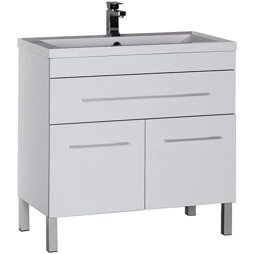 Тумба с раковиной Aquanet Верона NEW 90 белый (напольная 1 ящик 2 дверцы) 00213032 Тумба с раковиной Aquanet Верона NEW 90 белый (напольная 1 ящик 2 дверцы) 00213032