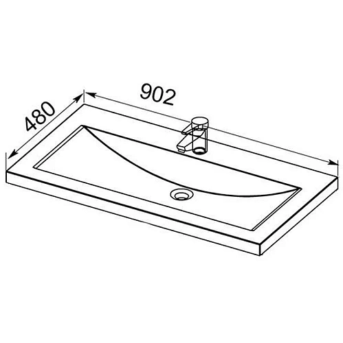 Тумба с раковиной Aquanet Верона NEW 90 белый (напольная 1 ящик 2 дверцы) 00213032 Тумба с раковиной Aquanet Верона NEW 90 белый (напольная 1 ящик 2 дверцы) 00213032