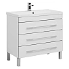 Тумба с раковиной Aquanet Верона NEW 90 белый (напольная 3 ящика) 00178470 + 00204119 Тумба с раковиной Aquanet Верона NEW 90 белый (напольная 3 ящика) 00178470 + 00204119