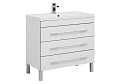 Тумба с раковиной Aquanet Верона NEW 90 белый (напольная 3 ящика) 00178470 + 00204119 Тумба с раковиной Aquanet Верона NEW 90 белый (напольная 3 ящика) 00178470 + 00204119