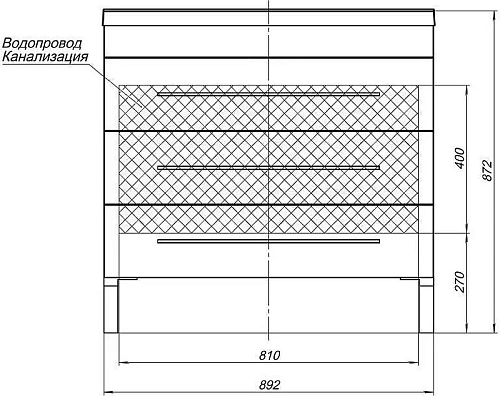 Тумба с раковиной Aquanet Верона NEW 90 белый (напольная 3 ящика) 00212872 Тумба с раковиной Aquanet Верона NEW 90 белый (напольная 3 ящика) 00212872