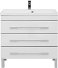 Тумба с раковиной Aquanet Верона NEW 90 белый (напольная 3 ящика) 00212872