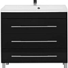 Тумба с раковиной Aquanet Верона NEW 90 черный (напольная 3 ящика) 00178473 + 00204119 Тумба с раковиной Aquanet Верона NEW 90 черный (напольная 3 ящика) 00178473 + 00204119