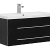 Тумба с раковиной Aquanet Верона NEW 90 черный (подвесная 2 ящика) 00172336 + 00204119 Тумба с раковиной Aquanet Верона NEW 90 черный (подвесная 2 ящика) 00172336 + 00204119
