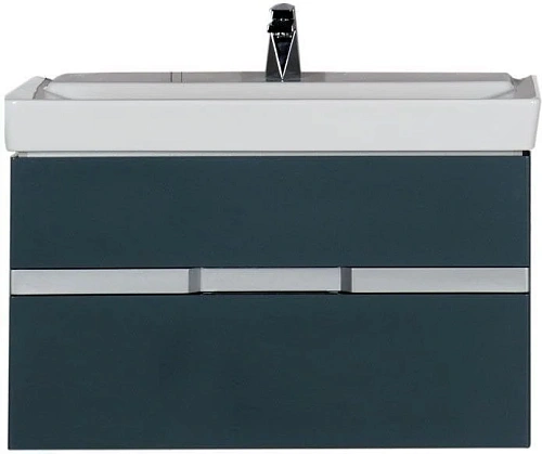 Тумба с раковиной Aquanet Виго 100 сине-серый 00183361+00168784 Тумба с раковиной Aquanet Виго 100 сине-серый 00183361+00168784