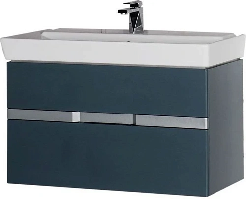 Тумба с раковиной Aquanet Виго 100 сине-серый 00183361+00168784 Тумба с раковиной Aquanet Виго 100 сине-серый 00183361+00168784