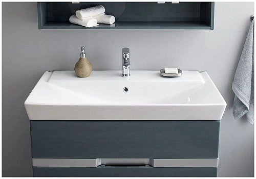 Тумба с раковиной Aquanet Виго 100 сине-серый 00183361+00168784 Тумба с раковиной Aquanet Виго 100 сине-серый 00183361+00168784