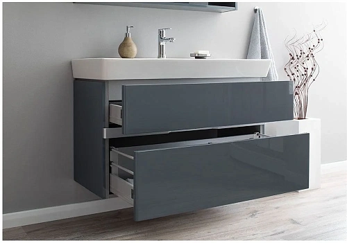 Тумба с раковиной Aquanet Виго 100 сине-серый 00183361+00168784 Тумба с раковиной Aquanet Виго 100 сине-серый 00183361+00168784