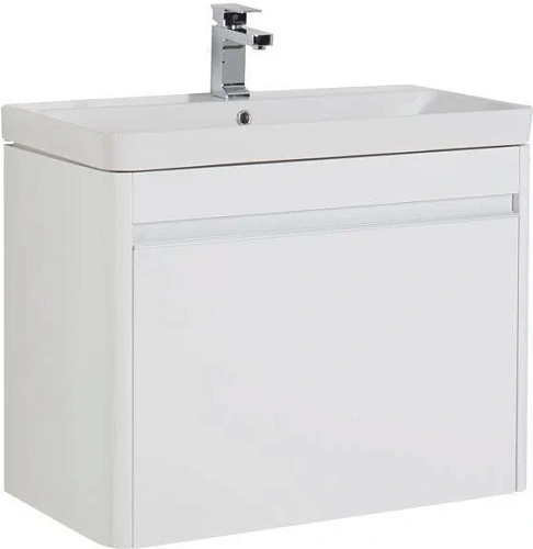 Тумба с раковиной Aquanet Вилора 80 белый 00196945 + 00182312 Тумба с раковиной Aquanet Вилора 80 белый 00196945 + 00182312