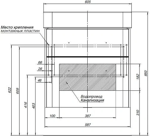 Тумба с раковиной Aquanet Виченца 60 белый 00212665 Тумба с раковиной Aquanet Виченца 60 белый 00212665