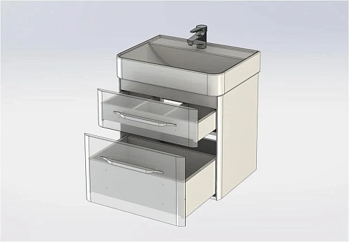 Тумба с раковиной Aquanet Виченца 60 белый 00212665 Тумба с раковиной Aquanet Виченца 60 белый 00212665