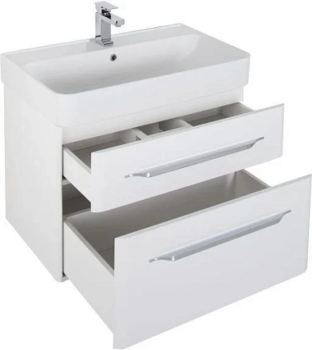 Тумба с раковиной Aquanet Виченца 80 белый 00196963 + 00196344 Тумба с раковиной Aquanet Виченца 80 белый 00196963 + 00196344