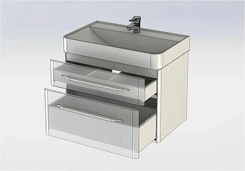 Тумба с раковиной Aquanet Виченца 80 белый 00212666 Тумба с раковиной Aquanet Виченца 80 белый 00212666