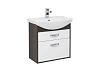 Тумба с раковиной Aquanet Грейс 65 дуб кантербери/белый (2 ящика) 00198378 + 00182642