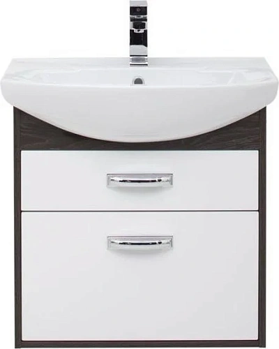 Тумба с раковиной Aquanet Грейс 65 дуб кантербери/белый (2 ящика) 00212652 Тумба с раковиной Aquanet Грейс 65 дуб кантербери/белый (2 ящика) 00212652
