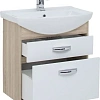 Тумба с раковиной Aquanet Грейс 65 дуб сонома/белый (2 ящика) 00198377 + 00182642 Тумба с раковиной Aquanet Грейс 65 дуб сонома/белый (2 ящика) 00198377 + 00182642