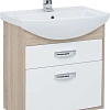 Тумба с раковиной Aquanet Грейс 65 дуб сонома/белый (2 ящика) 00198377 + 00182642 Тумба с раковиной Aquanet Грейс 65 дуб сонома/белый (2 ящика) 00198377 + 00182642