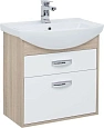 Тумба с раковиной Aquanet Грейс 65 дуб сонома/белый (2 ящика) 00198377 + 00182642 Тумба с раковиной Aquanet Грейс 65 дуб сонома/белый (2 ящика) 00198377 + 00182642