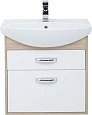 Тумба с раковиной Aquanet Грейс 65 дуб сонома/белый (2 ящика) 00212656 Тумба с раковиной Aquanet Грейс 65 дуб сонома/белый (2 ящика) 00212656