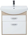 Тумба с раковиной Aquanet Грейс 65 дуб сонома/белый (2 ящика) 00212656 Тумба с раковиной Aquanet Грейс 65 дуб сонома/белый (2 ящика) 00212656