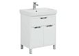 Тумба с раковиной Aquanet Гретта 70 New белый (1 ящик, 2 дверцы) 00233579 + 00215663 Тумба с раковиной Aquanet Гретта 70 New белый (1 ящик, 2 дверцы) 00233579 + 00215663