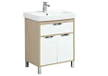 Тумба с раковиной Aquanet Гретта 70 New светлый дуб (1 ящик, 2 дверцы) 00239402 + 00215663 Тумба с раковиной Aquanet Гретта 70 New светлый дуб (1 ящик, 2 дверцы) 00239402 + 00215663