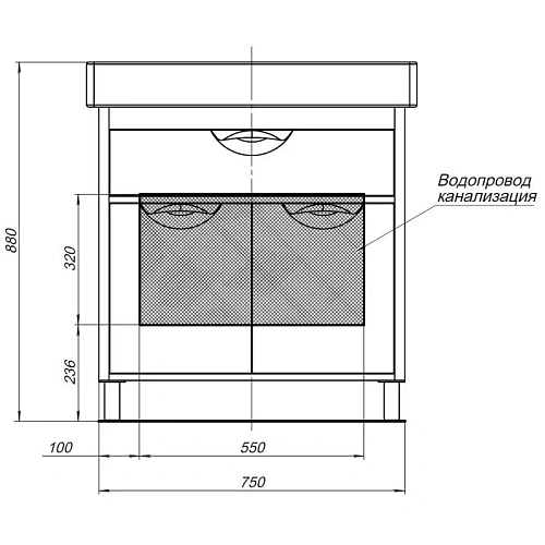 Тумба с раковиной Aquanet Гретта 80 New белый (1 ящик, 2 дверцы) 00233580 + 00185552 Тумба с раковиной Aquanet Гретта 80 New белый (1 ящик, 2 дверцы) 00233580 + 00185552
